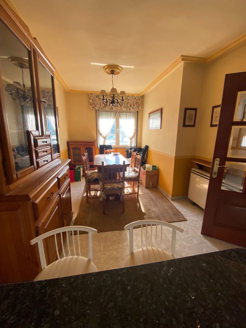 Dining room of Single-family semi-detached for sale in Langreo  with Heating, Parquet flooring and Storage room