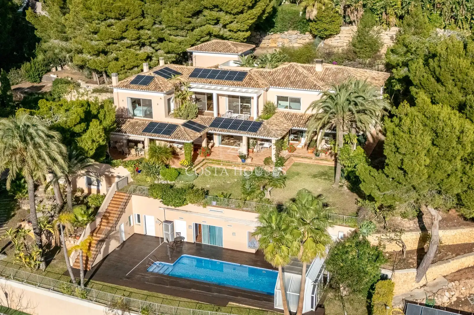 Vista exterior de Casa o chalet en venta en Altea con Aire acondicionado, Jardín privado y Terraza