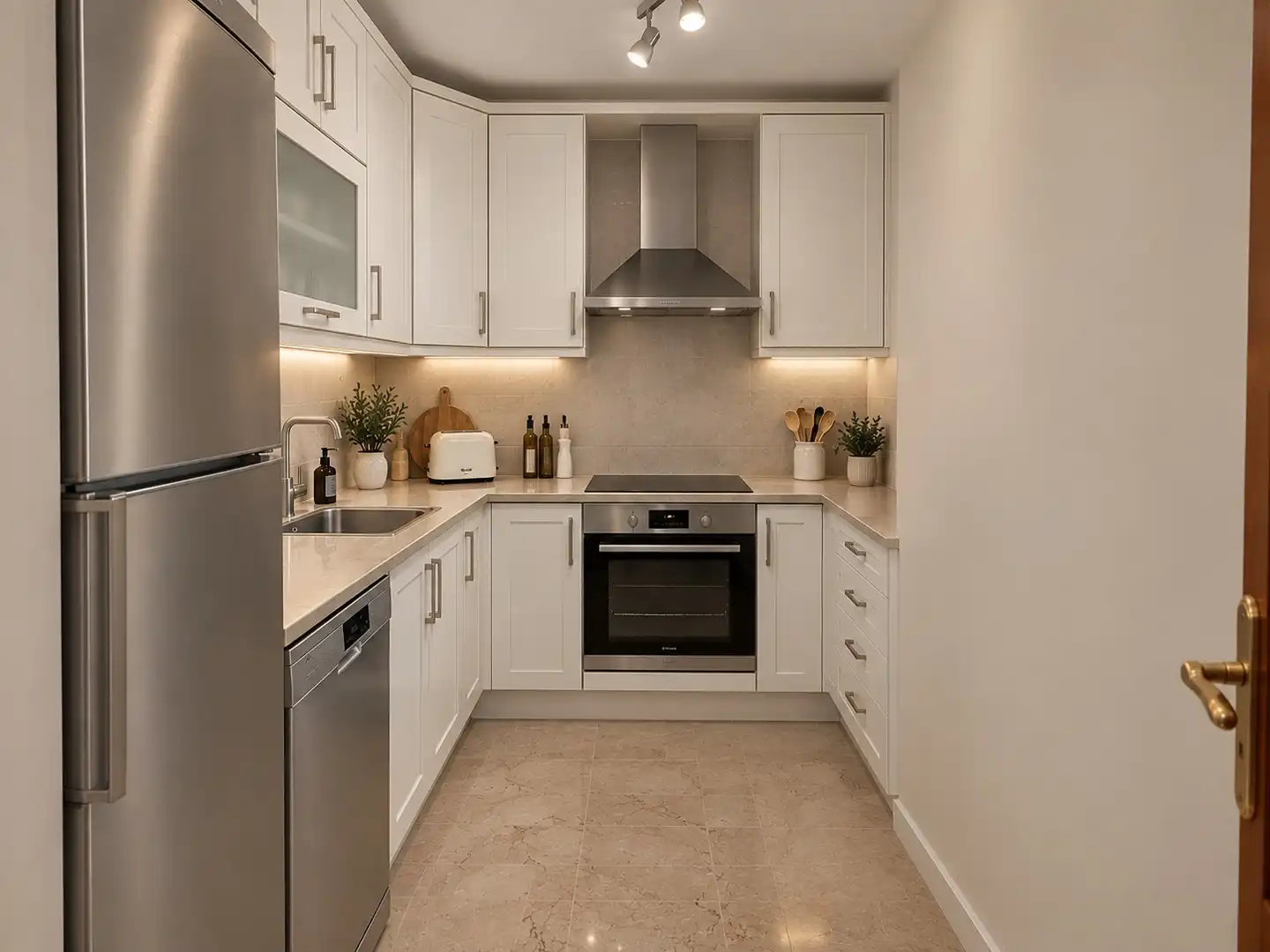 Kitchen of Flat for sale in Benalmádena  with Air Conditioner, Terrace and Furnished