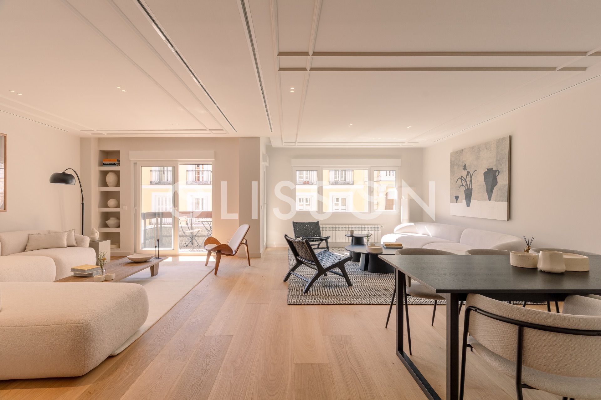 Living room of Flat for sale in  Madrid Capital  with Air Conditioner, Heating and Terrace