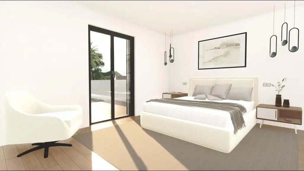 Schlafzimmer von Erdgeschoss zum Verkauf in Son Servera mit Heizung, Privatgarten und Terrasse