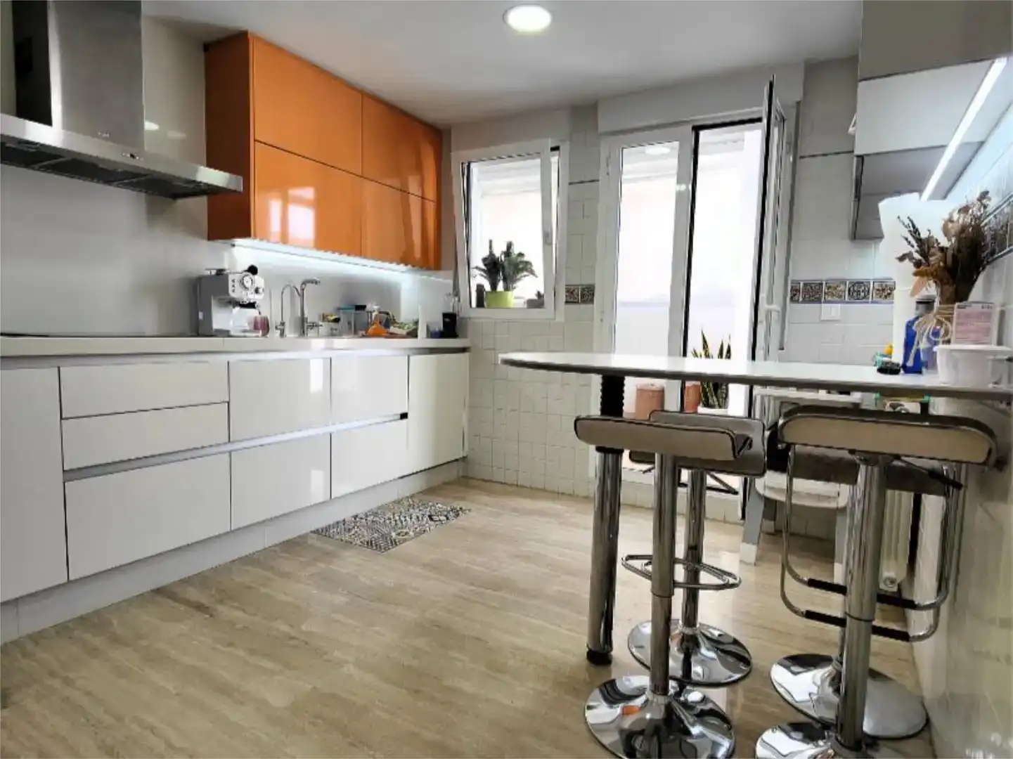 Kitchen of Flat for sale in Ibi  with Air Conditioner, Private garden and Furnished