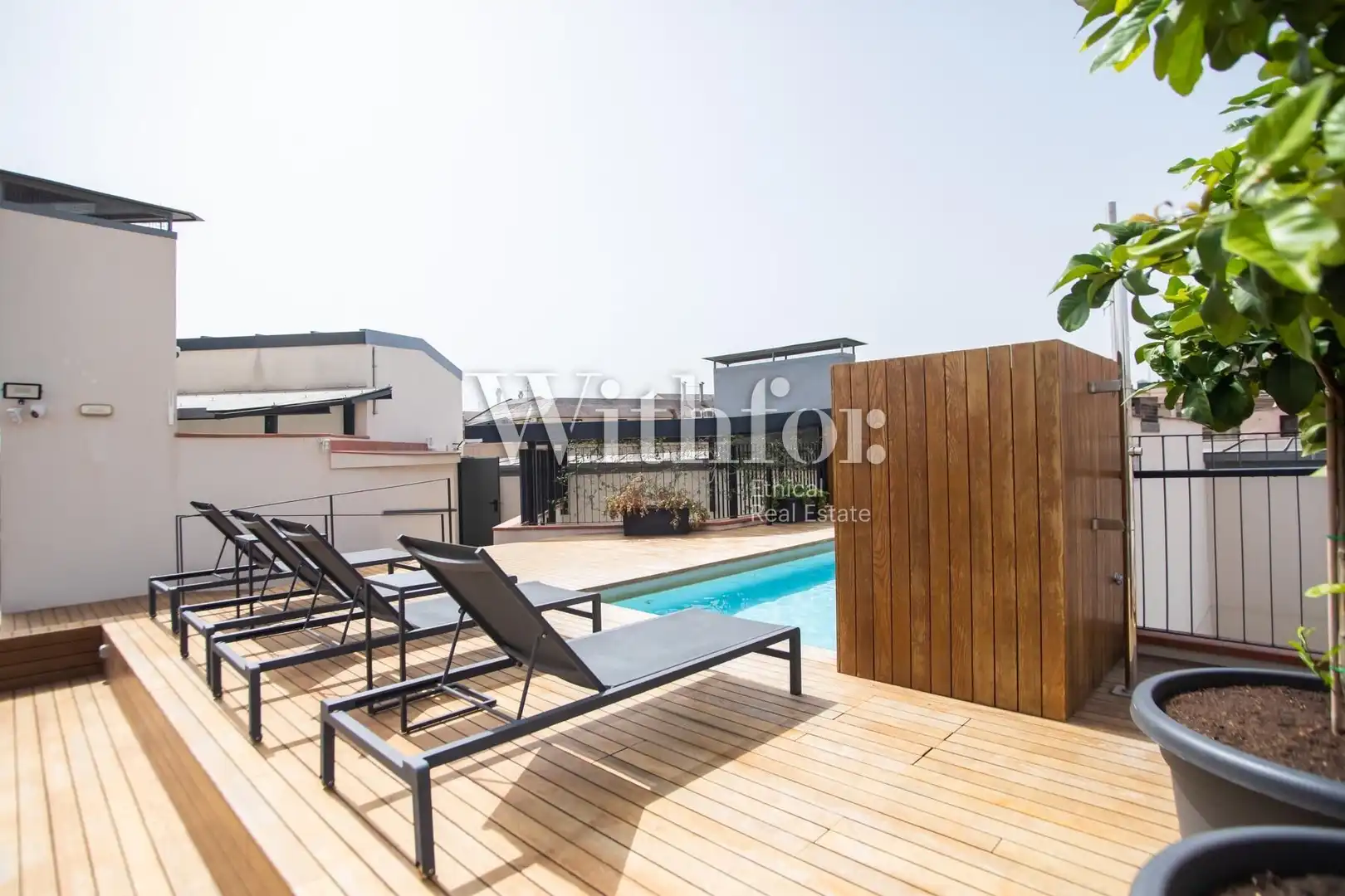 Terrace of Flat for rent in Barcelona  with Air Conditioner, Heating and Terrace