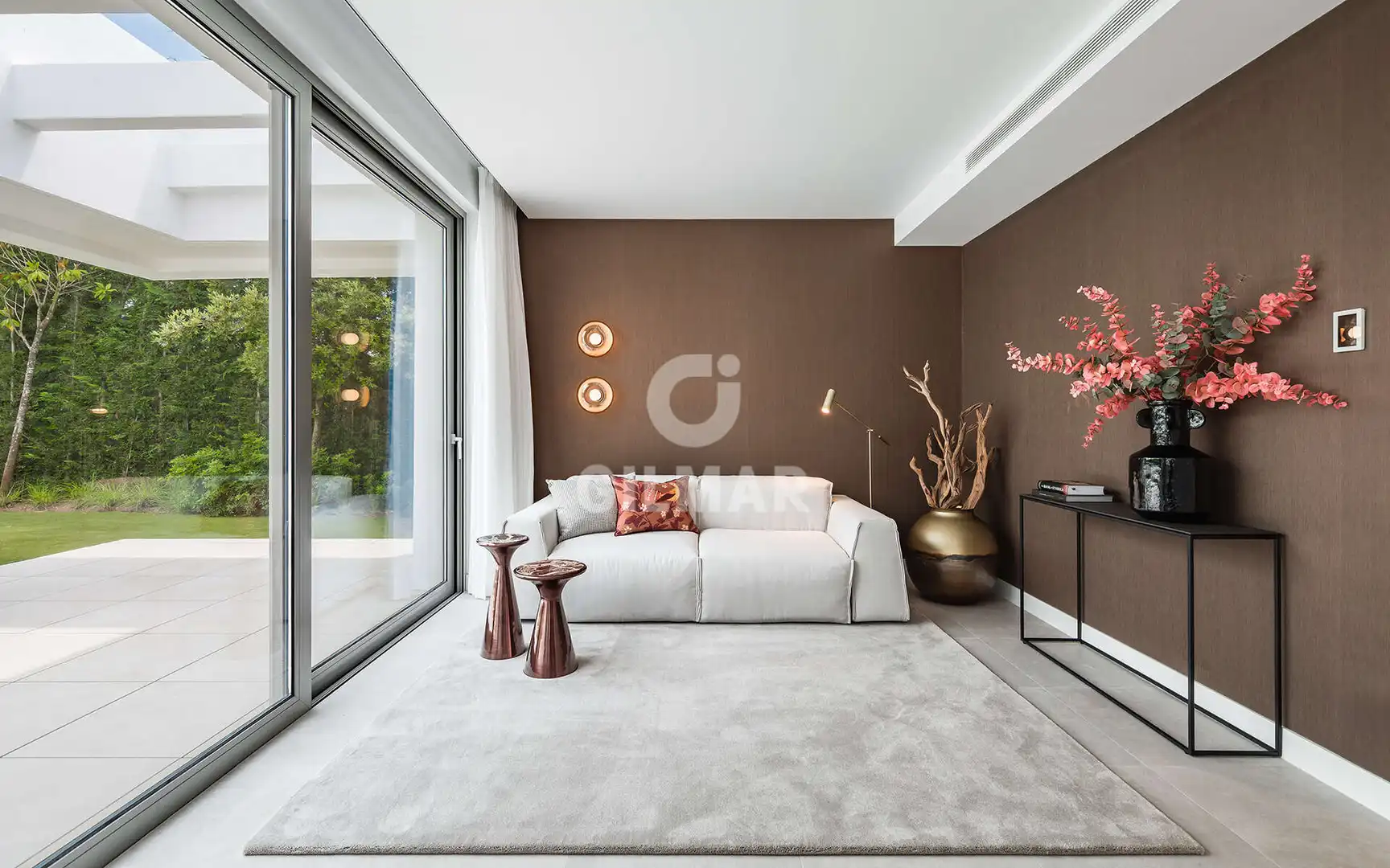 Sala de estar de Casa o chalet en venta en Estepona con Calefacción, Jardín privado y Piscina