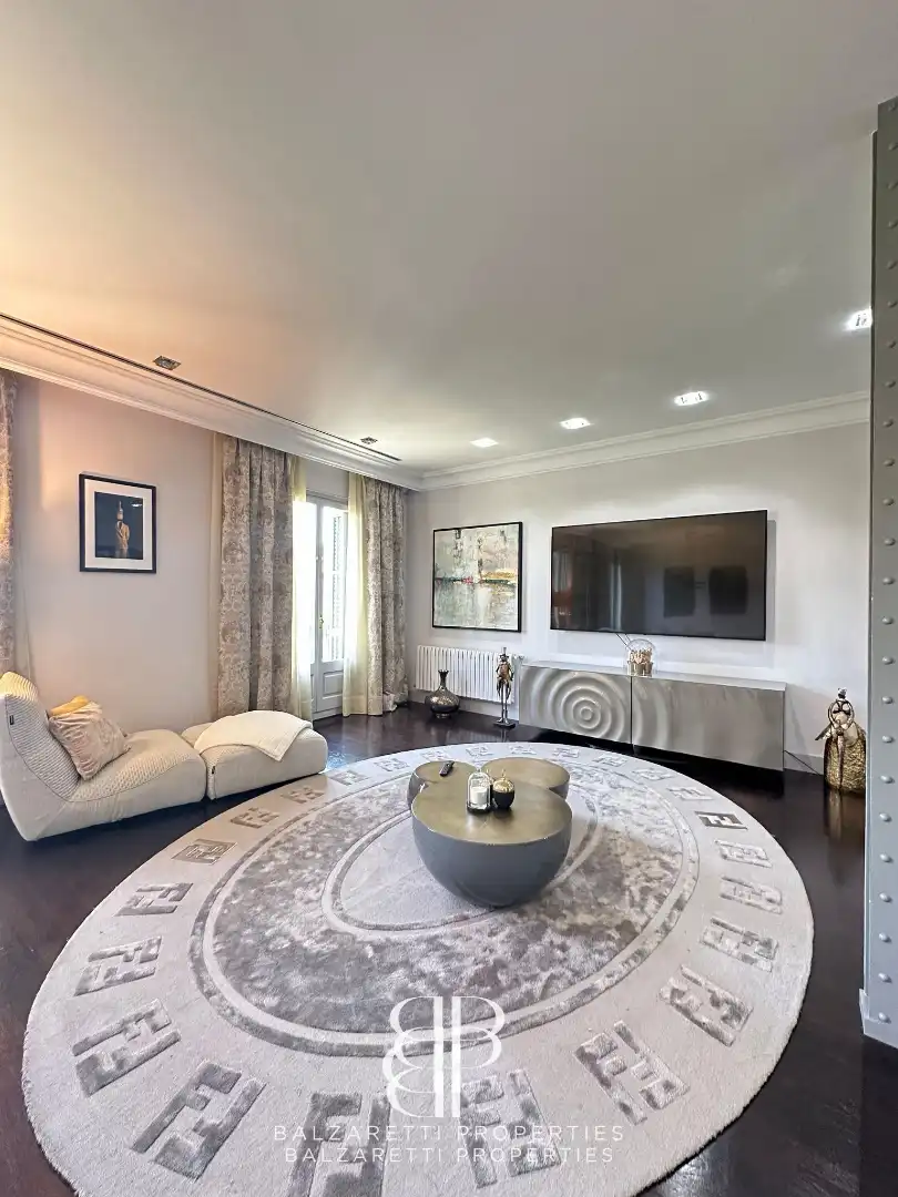 Wohnzimmer von Wohnung zur Miete in Barcelona mit Klimaanlage, Heizung und Parkett