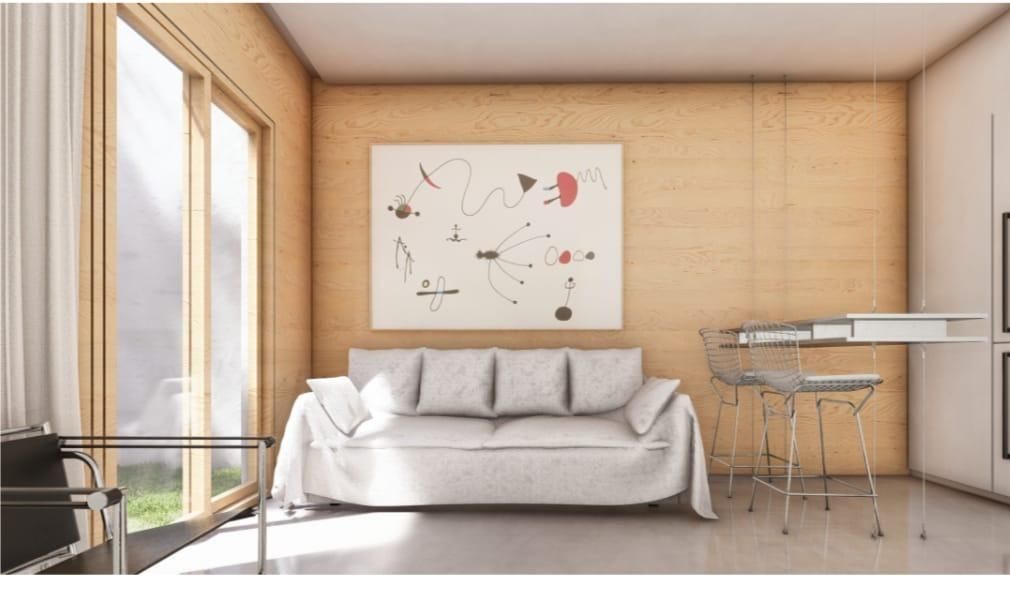 Sala d'estar de Planta baixa en venda en  Barcelona Capital amb Terrassa i Moblat