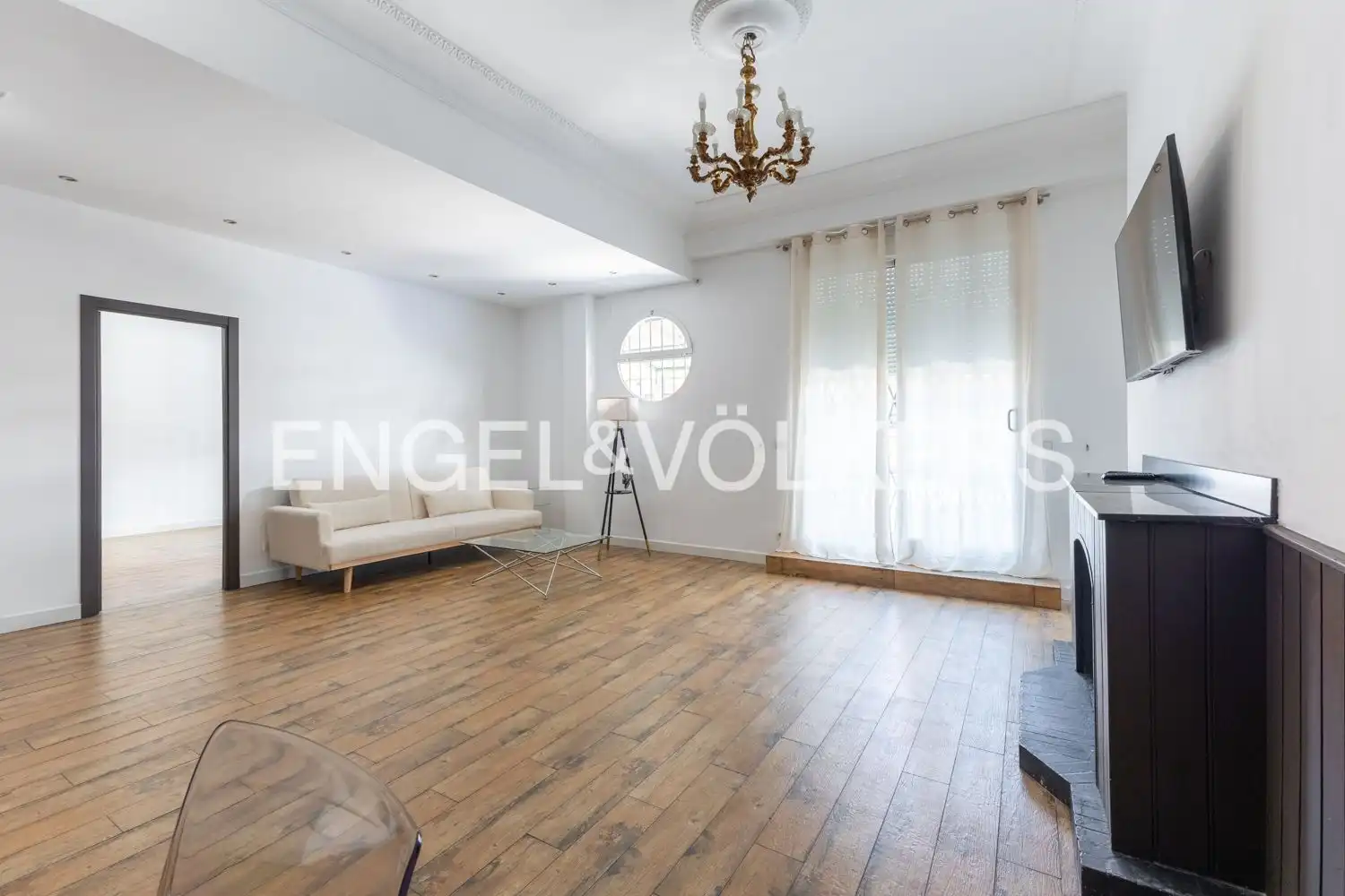 Living room of Flat for rent in Valencia  with Air Conditioner, Heating and Terrace
