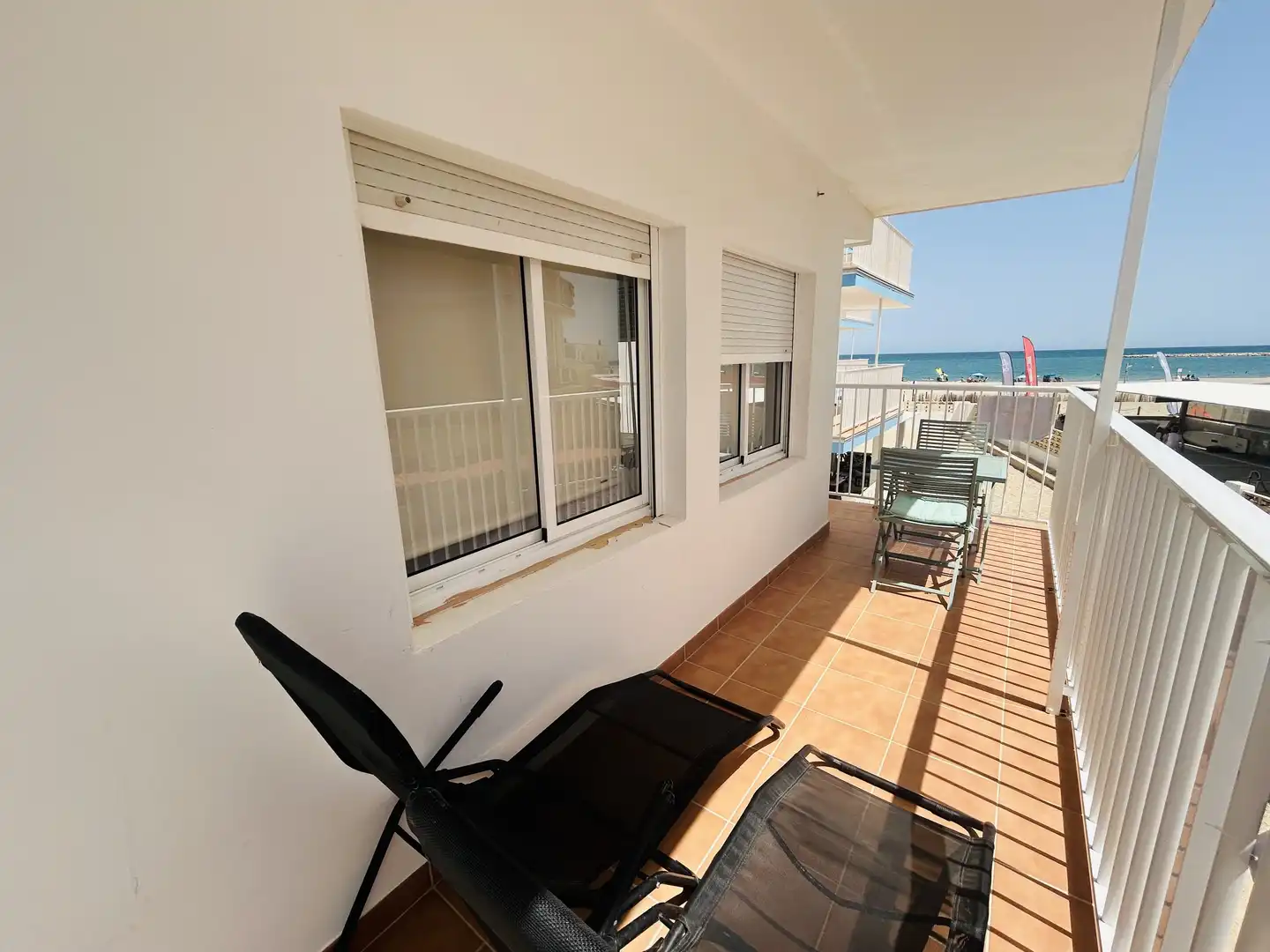 Balcony of Flat for rent in Dénia  with Heating, Terrace and Furnished