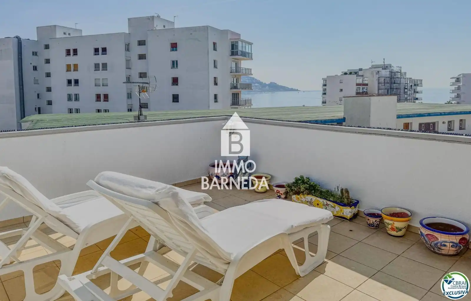 Terrace of Flat for sale in Roses  with Heating, Terrace and Swimming Pool