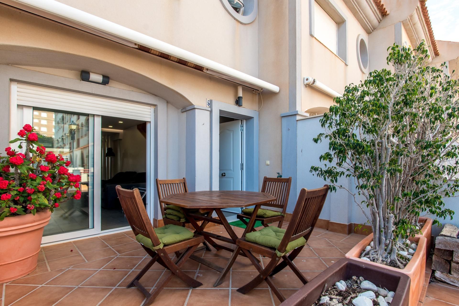 Terrace of Duplex for sale in La Manga del Mar Menor  with Air Conditioner, Private garden and Terrace