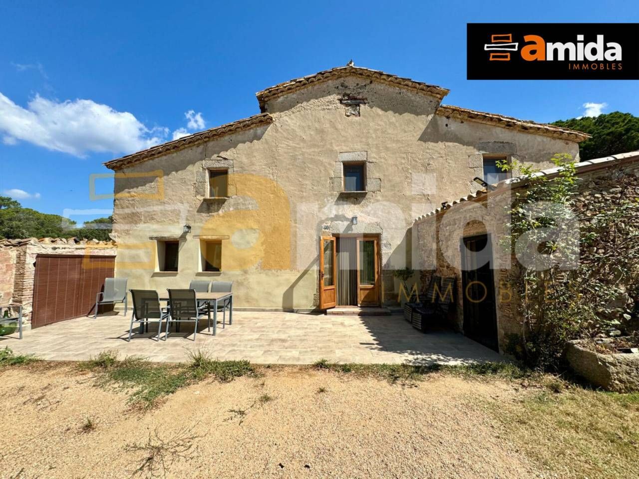 Vista exterior de Finca rústica en venta en Santa Cristina d'Aro con Calefacción, Jardín privado y Terraza