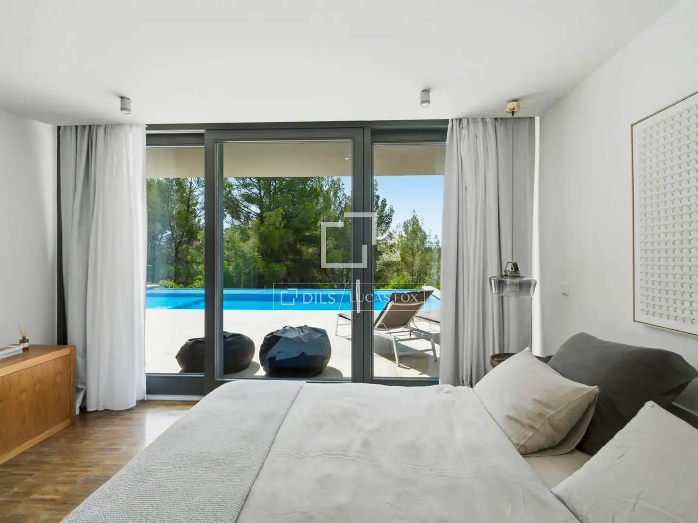Schlafzimmer von Haus oder Chalet zur Miete in  Palma de Mallorca mit Klimaanlage, Heizung und Privatgarten