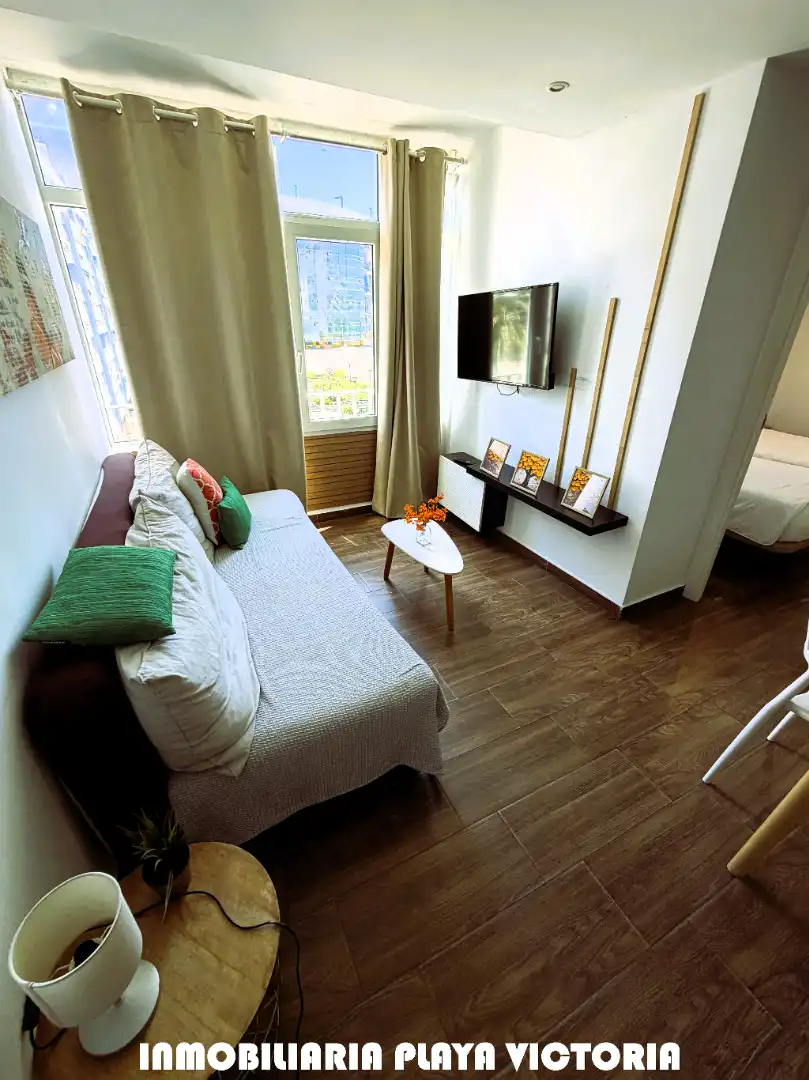 Living room of Flat for sale in Cádiz  with Air Conditioner, Oven and Washing machine