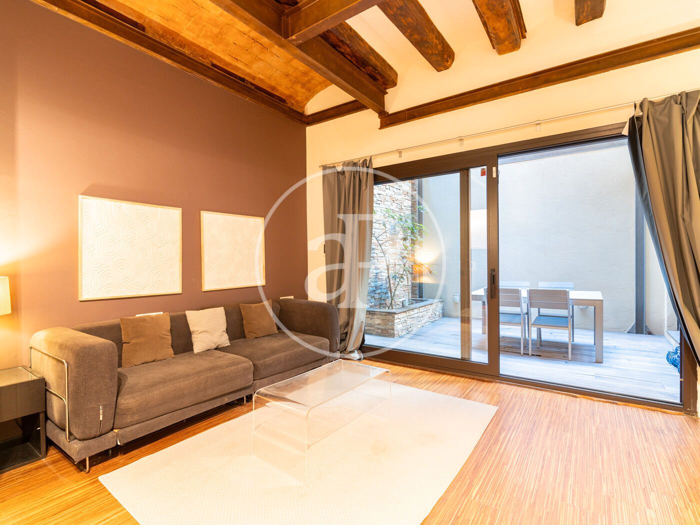 Living room of Flat for sale in  Barcelona Capital  with Air Conditioner, Heating and Terrace