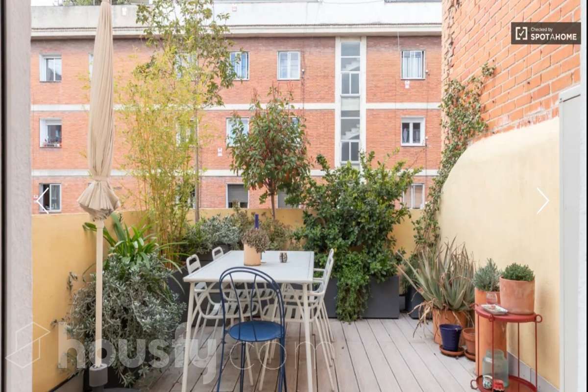 Terrace of Flat to rent in  Madrid Capital  with Air Conditioner, Heating and Terrace
