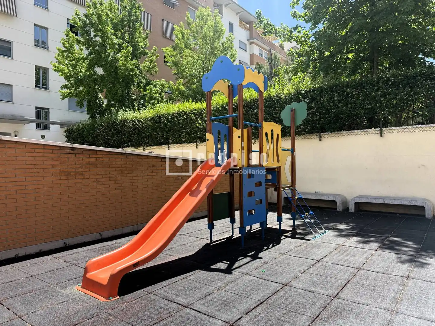 Garden of Flat for sale in Madrid  with Heating, Private garden and Parquet flooring