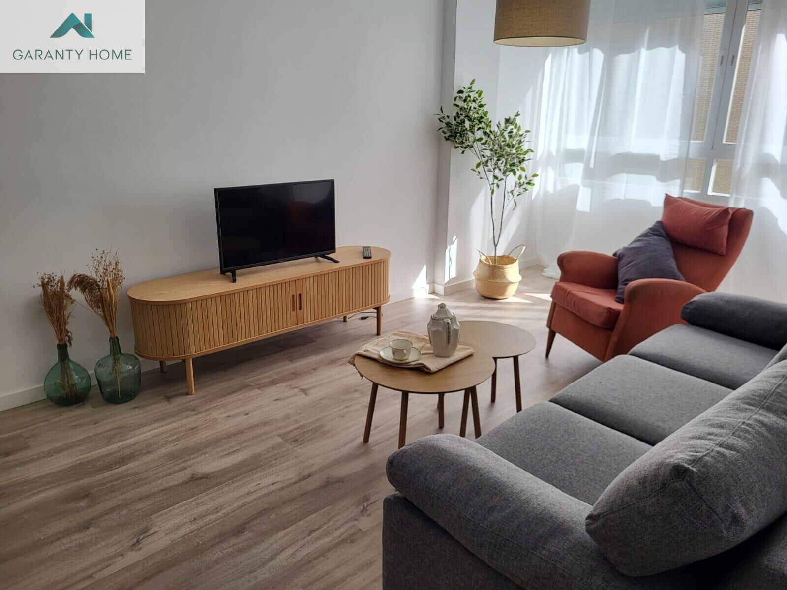 Living room of Flat to rent in Málaga Capital  with Air Conditioner and Balcony