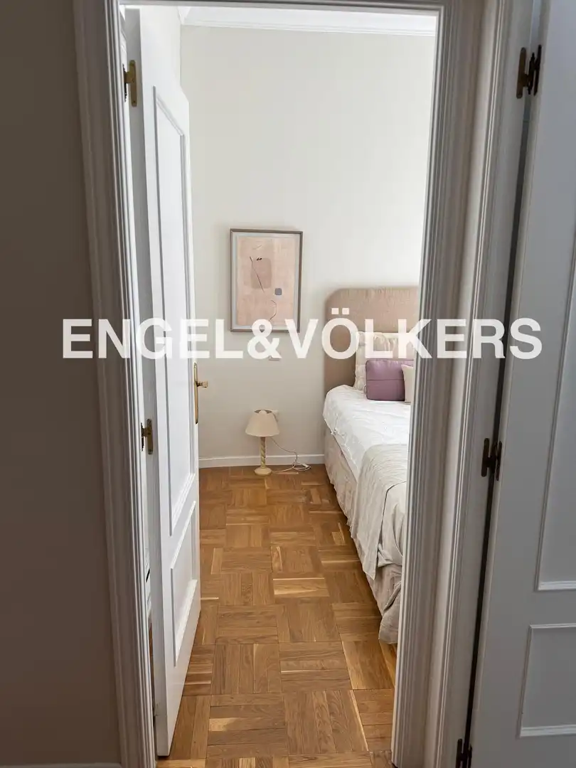 Schlafzimmer von Wohnung zur Miete in Madrid mit Klimaanlage, Heizung und Parkett
