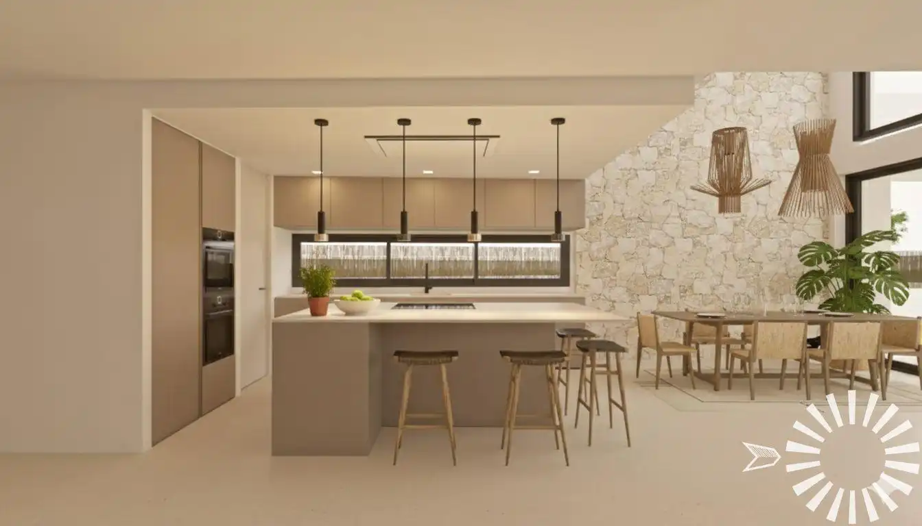 Cuina de Casa o xalet en venda en Felanitx amb Aire condicionat, Jardí privat i Terrassa