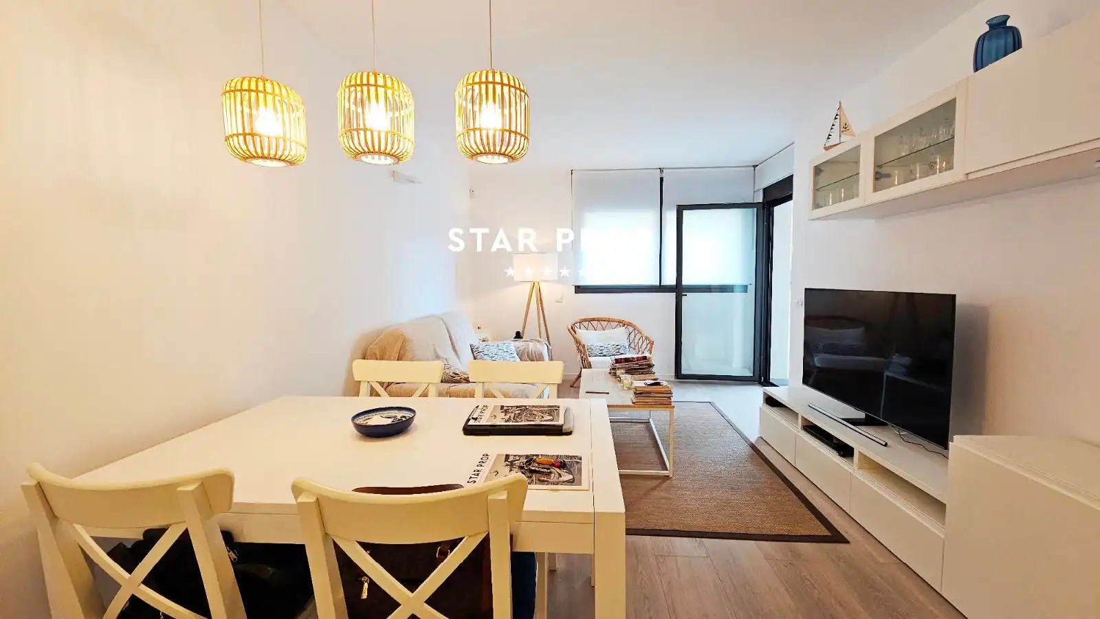 Wohnzimmer von Wohnung zum Verkauf in Llançà mit Klimaanlage, Heizung und Terrasse