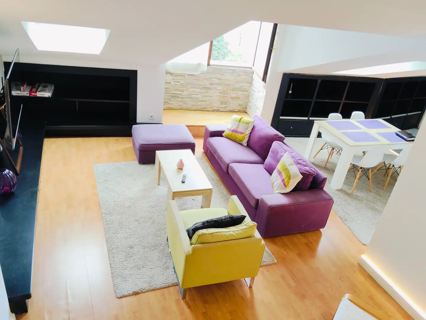 Sala de estar de Dúplex en venta en Santander con Calefacción, Parquet y Amueblado