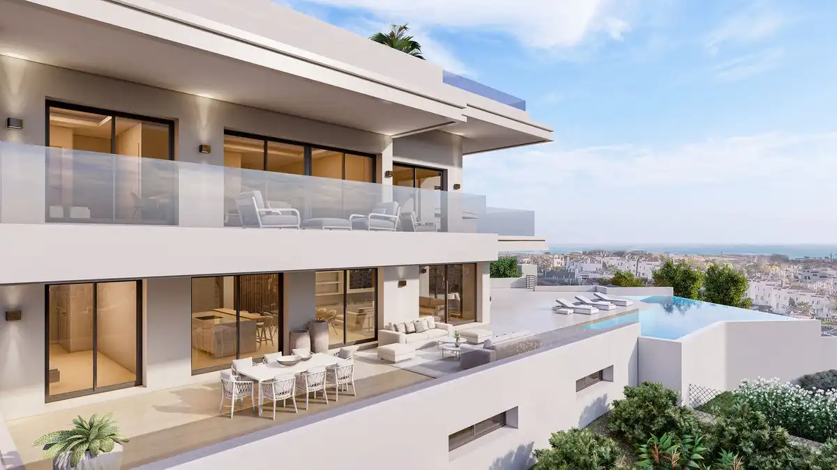 Terrasse von Haus oder Chalet zum Verkauf in Marbella mit Klimaanlage, Privatgarten und Terrasse