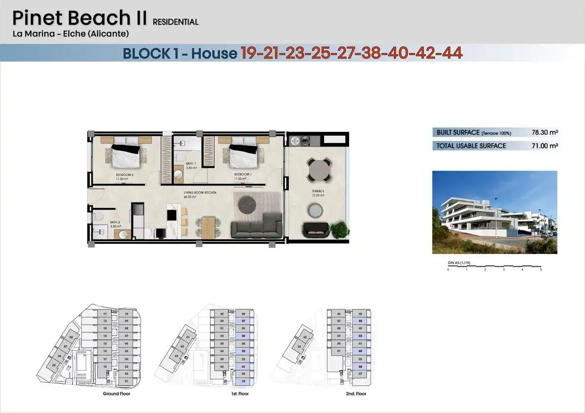 Apartment mit Pool zum Verkauf in La Marina, imagen 8