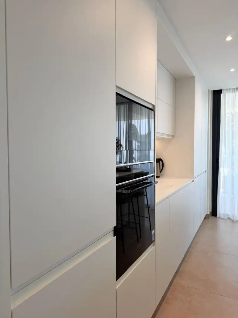 Kitchen of Flat for sale in Estepona  with Air Conditioner, Heating and Terrace