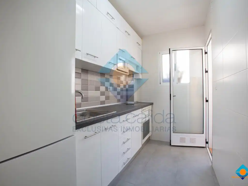 Kitchen of Flat for sale in Mazarrón  with Air Conditioner, Terrace and Furnished