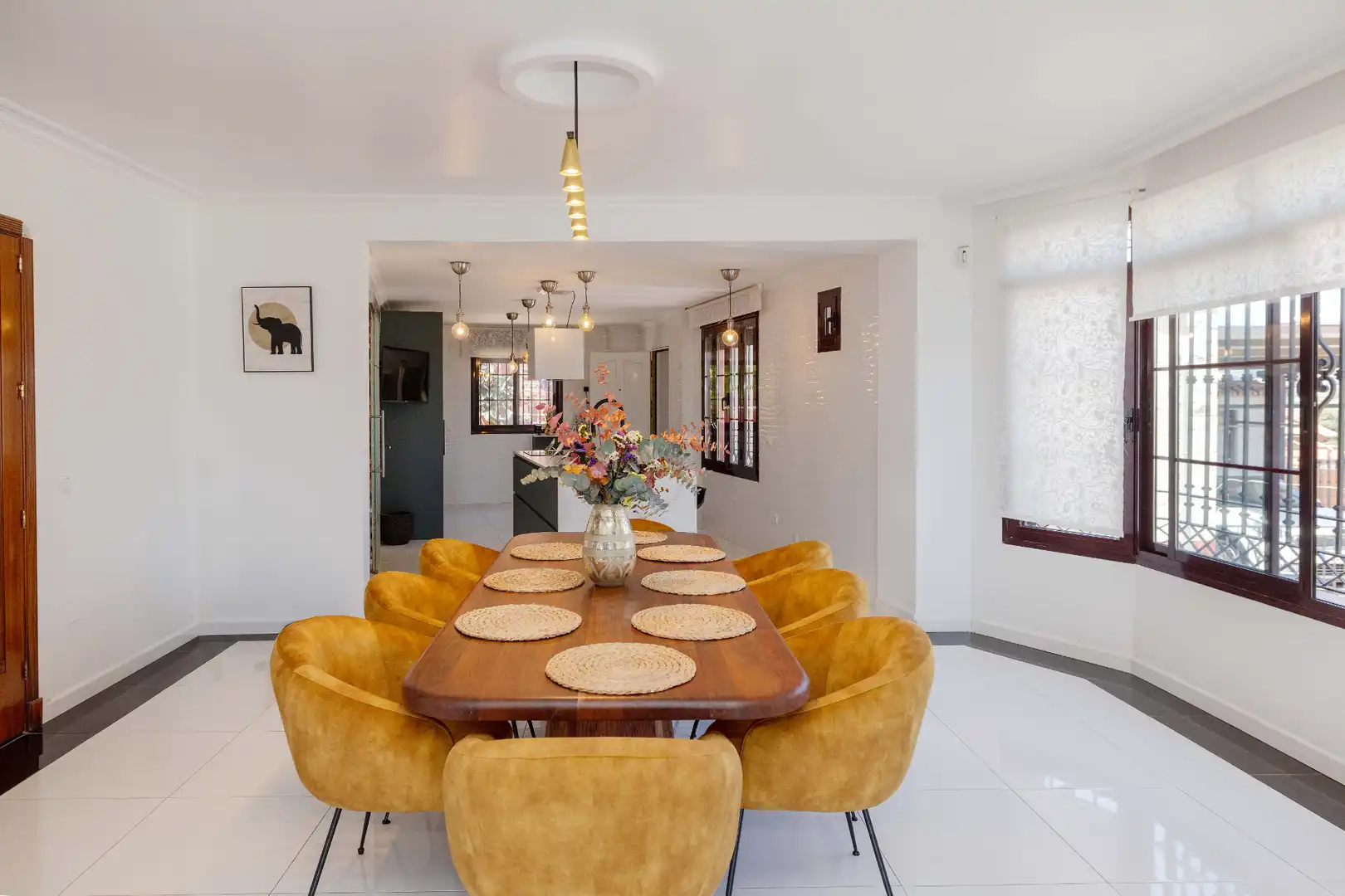 Esszimmer von Haus oder Chalet zum Verkauf in Málaga mit Klimaanlage, Heizung und Privatgarten