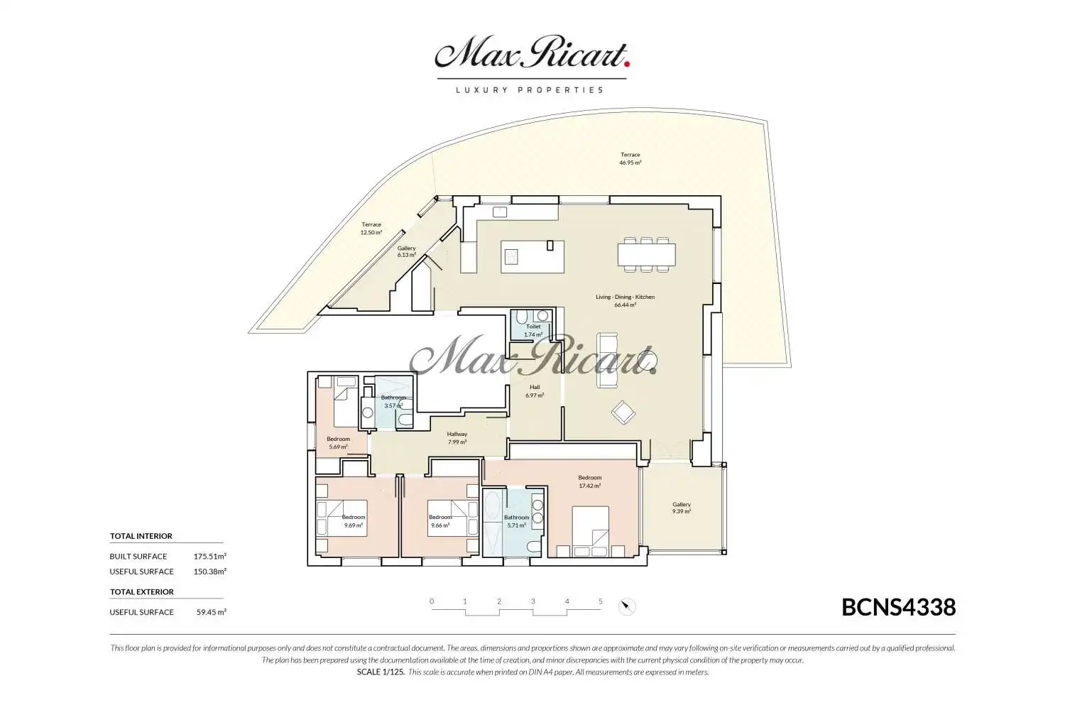 Piso en venta en Barcelona con Aire acondicionado, Calefacción y Terraza