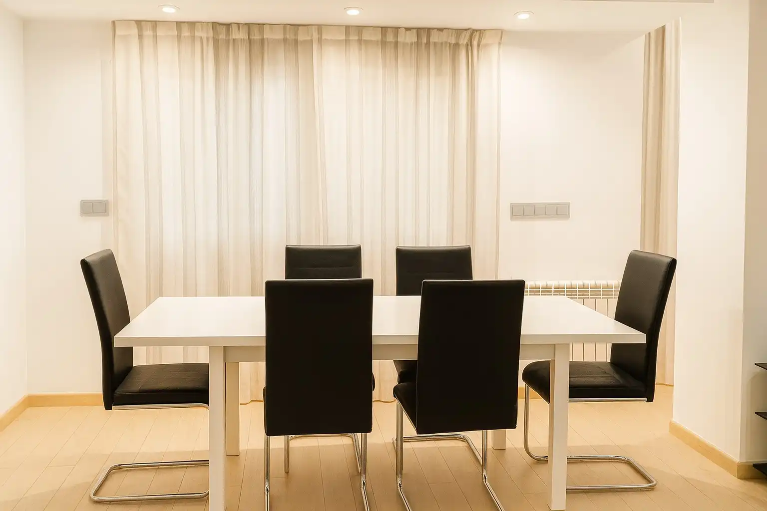 Dining room of Flat for rent in Murcia  with Air Conditioner, Heating and Furnished
