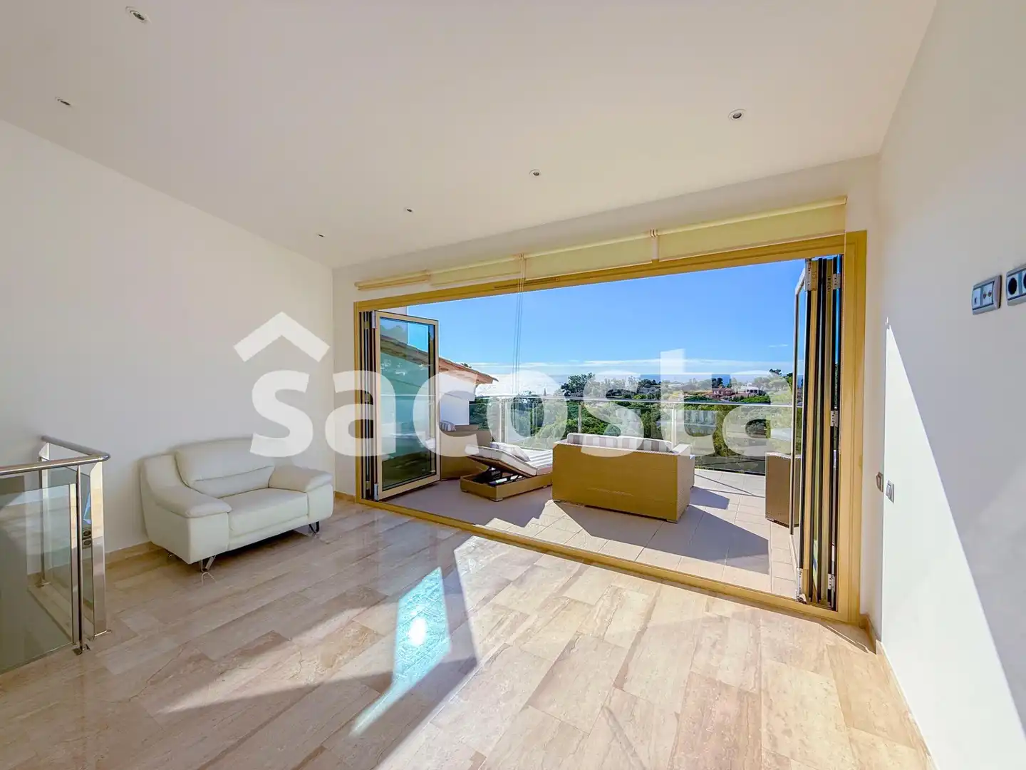 Sala de estar de Casa o chalet en venta en Blanes con Terraza, Piscina y Amueblado