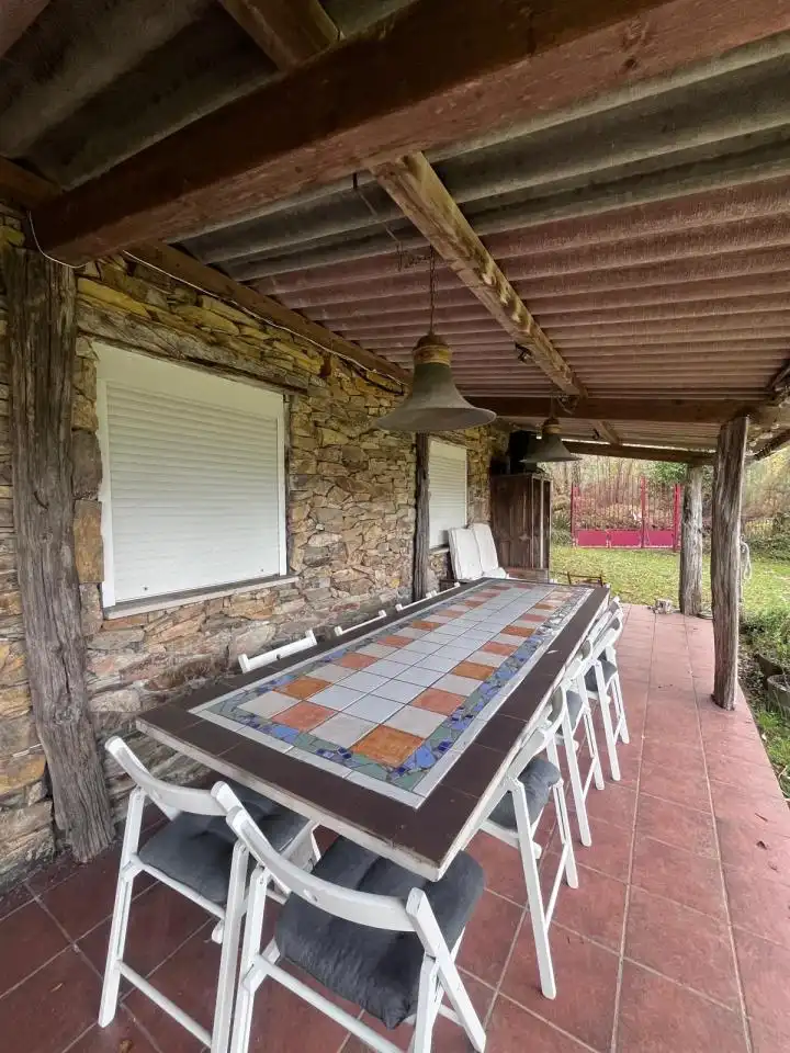 Terrasse von Country house zum Verkauf in San Sadurniño mit Heizung, Privatgarten und Schwimmbad