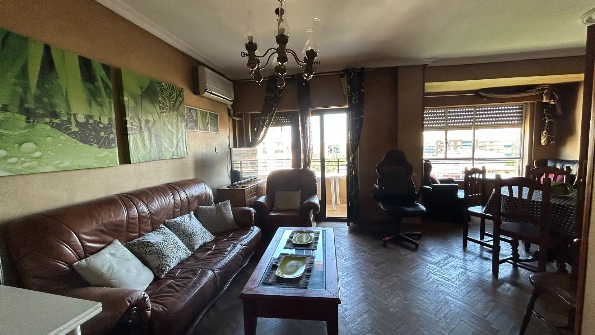 Wohnzimmer von Wohnung zur Miete in Cáceres mit Klimaanlage, Heizung und Parkett
