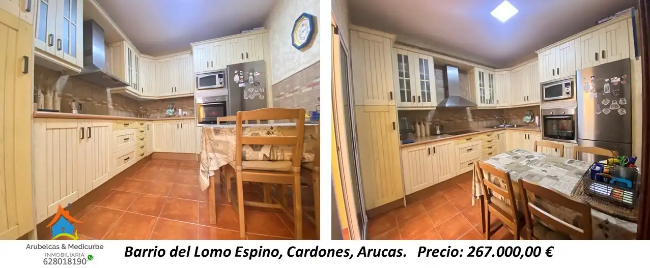 Cocina de Casa adosada en venta en Arucas con Balcón