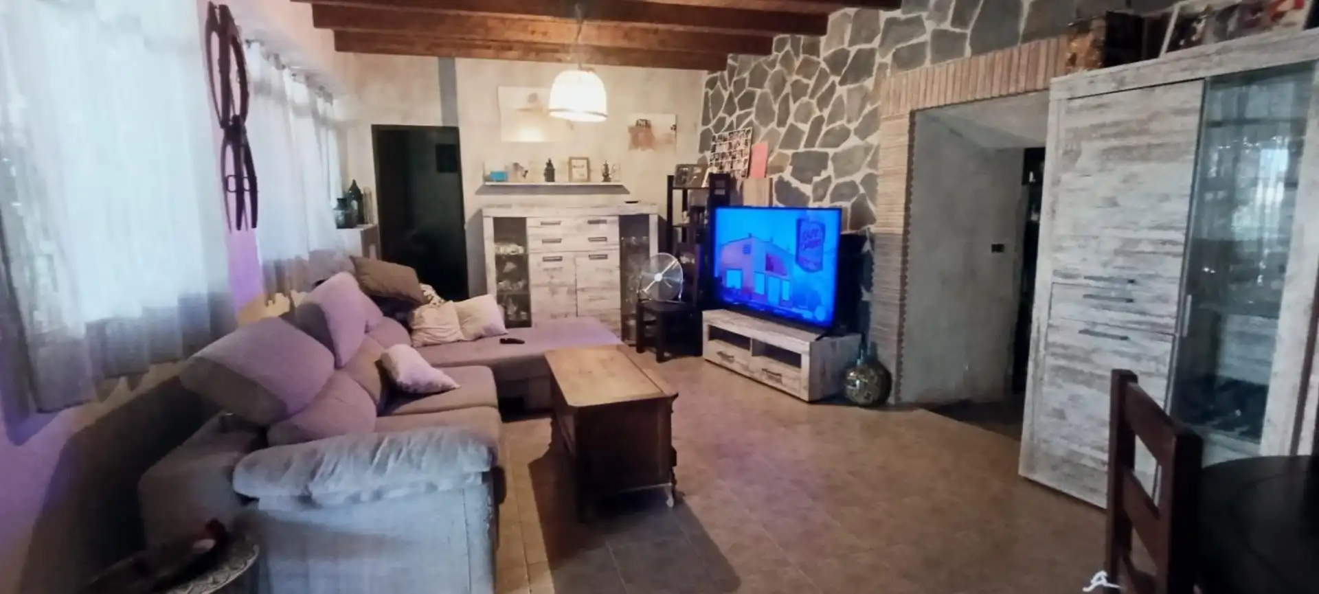 Sala de estar de Casa o chalet en venta en Algueña con Jardín privado, Terraza y Trastero