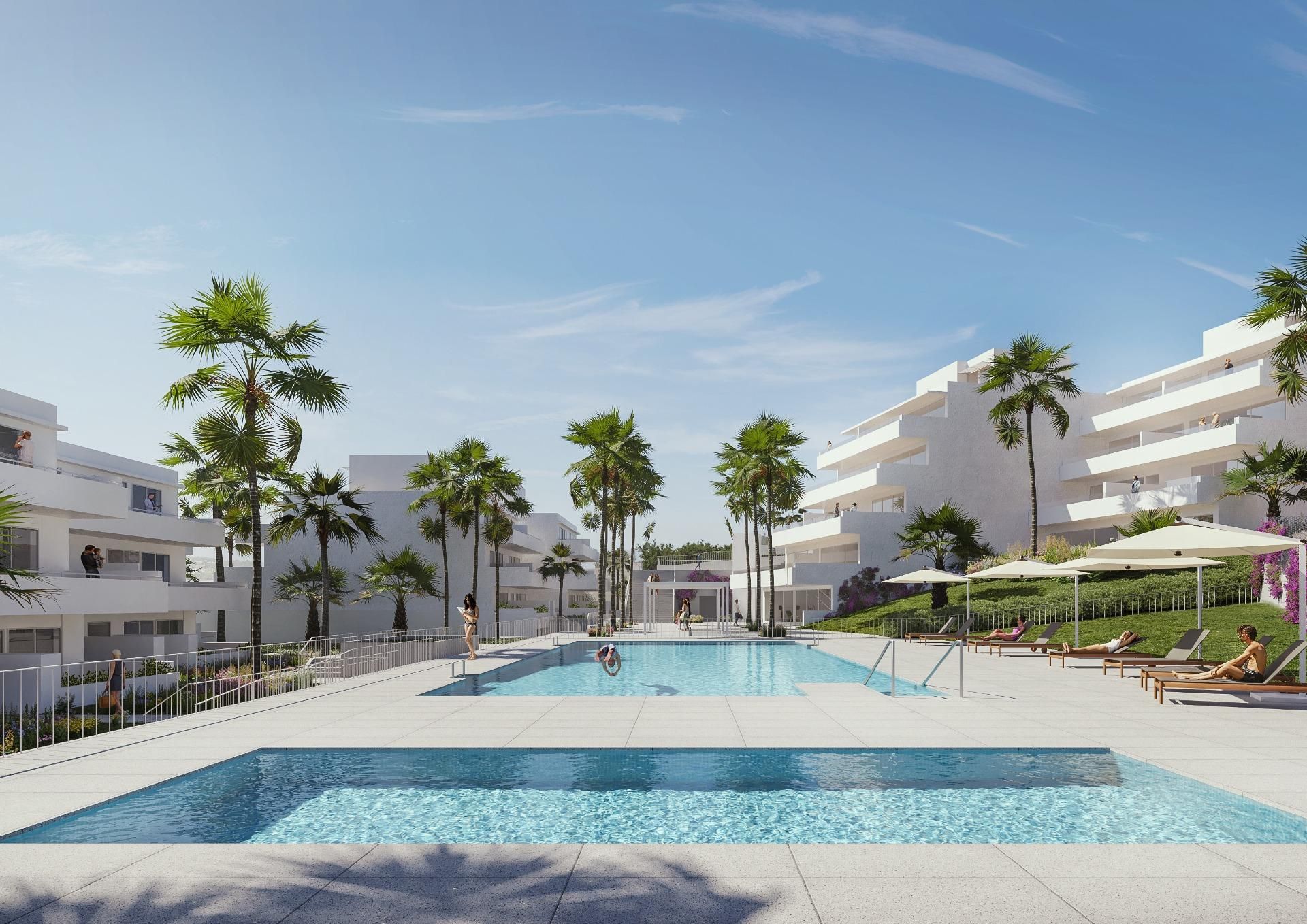 Piscina de Planta baixa en venda en Estepona amb Aire condicionat, Calefacció i Terrassa