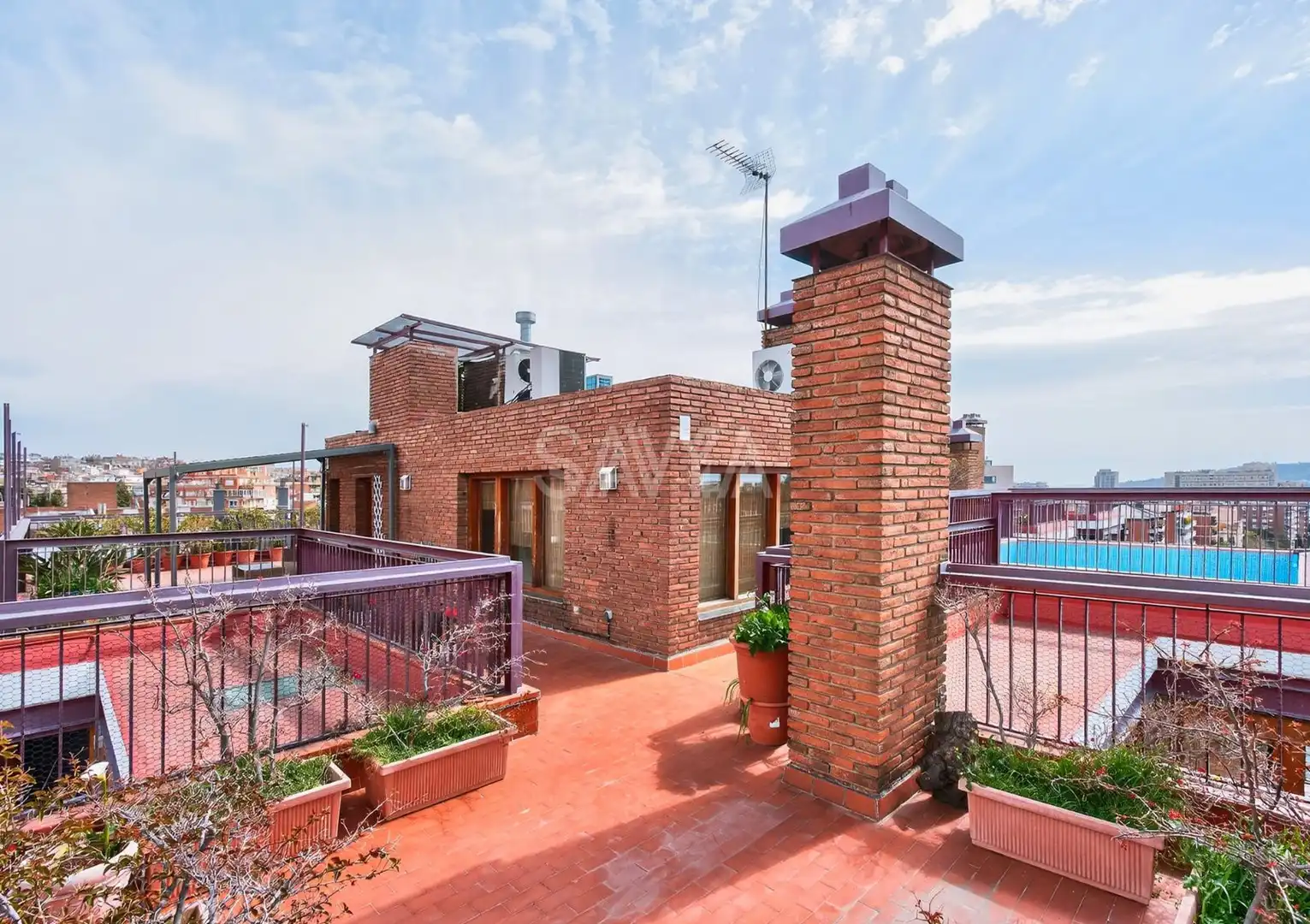 Terrace of Attic for sale in Barcelona  with Terrace, Storage room and Swimming Pool