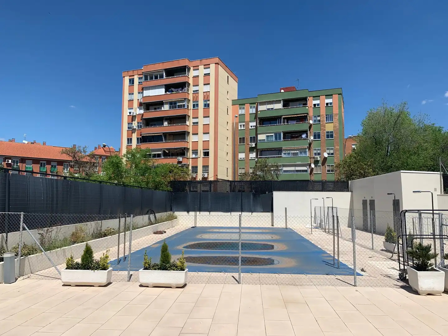 Parking of Flat for rent in Madrid  with Air Conditioner, Heating and Terrace