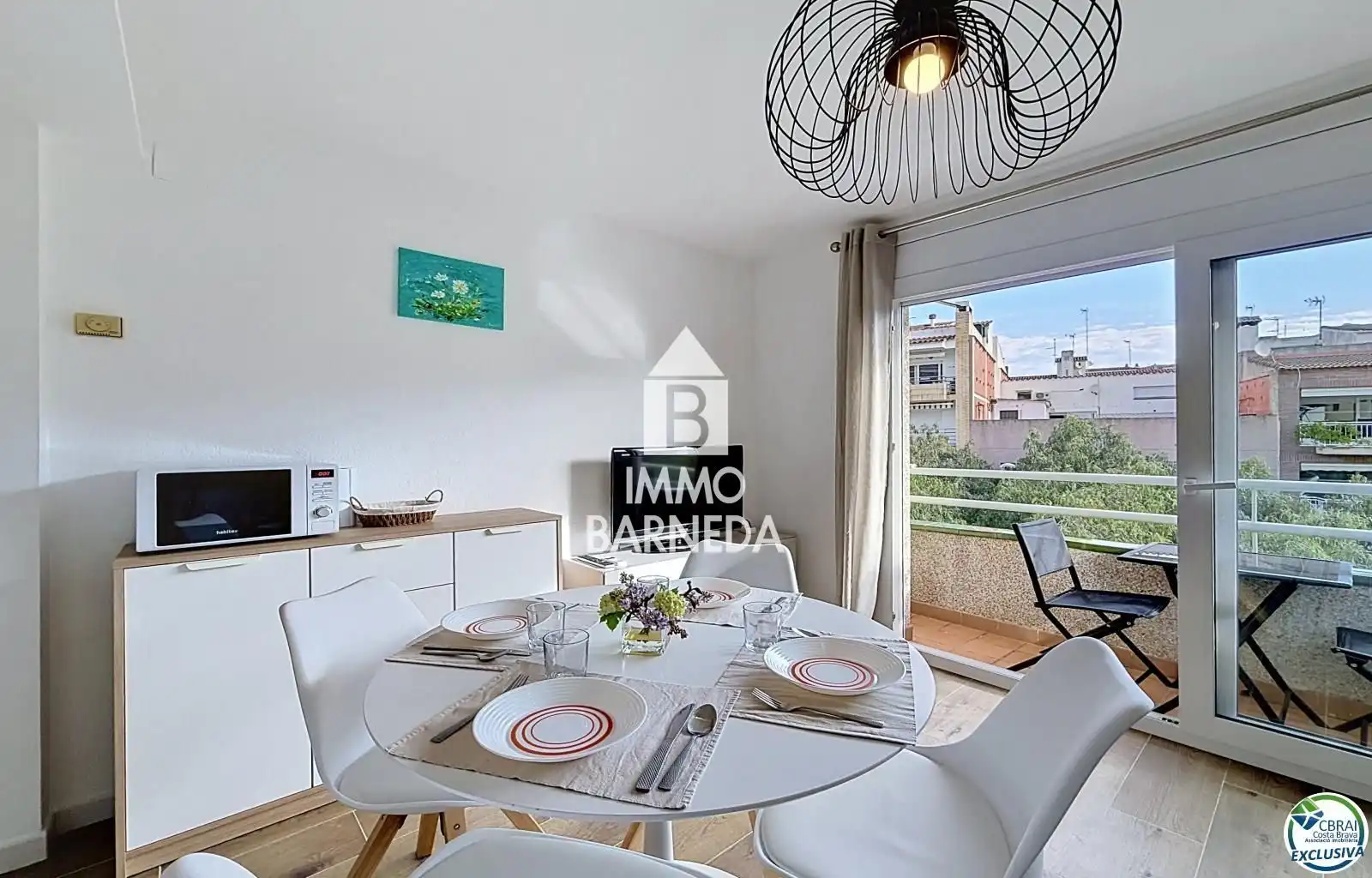 Garden of Flat for sale in Roses  with Air Conditioner, Heating and Terrace