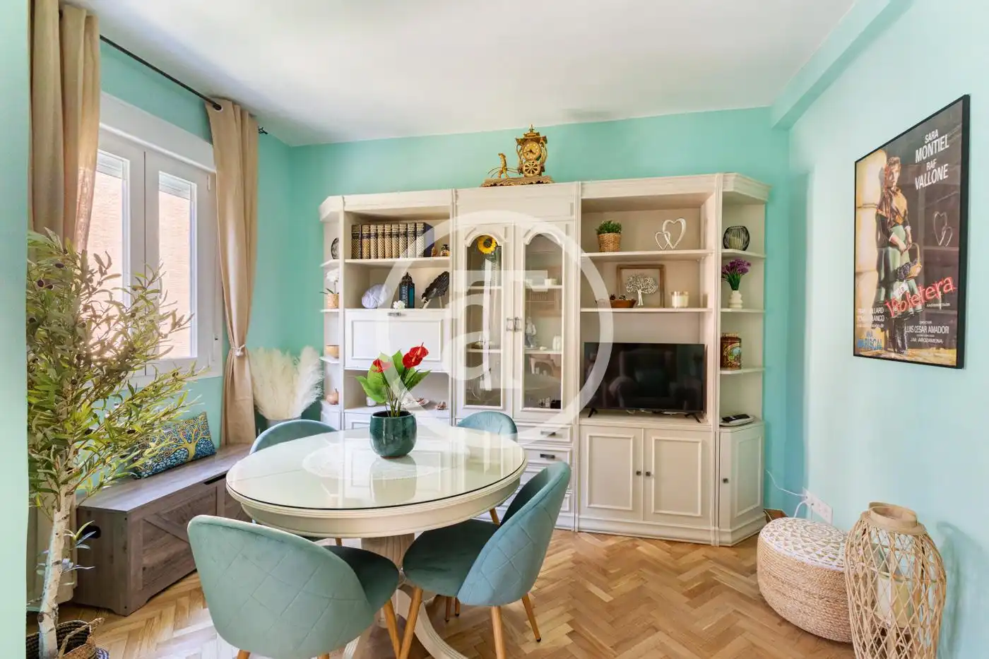 Dining room of Flat for rent in Madrid  with Air Conditioner, Heating and Furnished