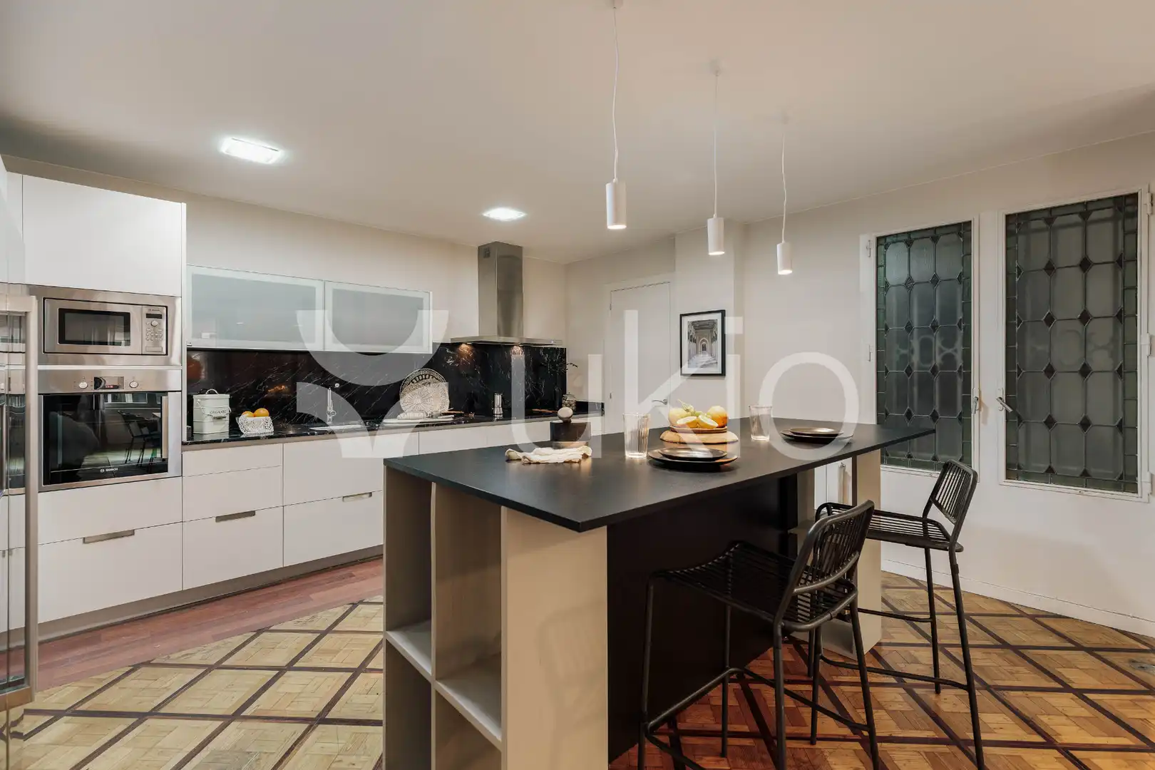 Kitchen of Apartments for rent in Barcelona  with Air Conditioner, Heating and Furnished