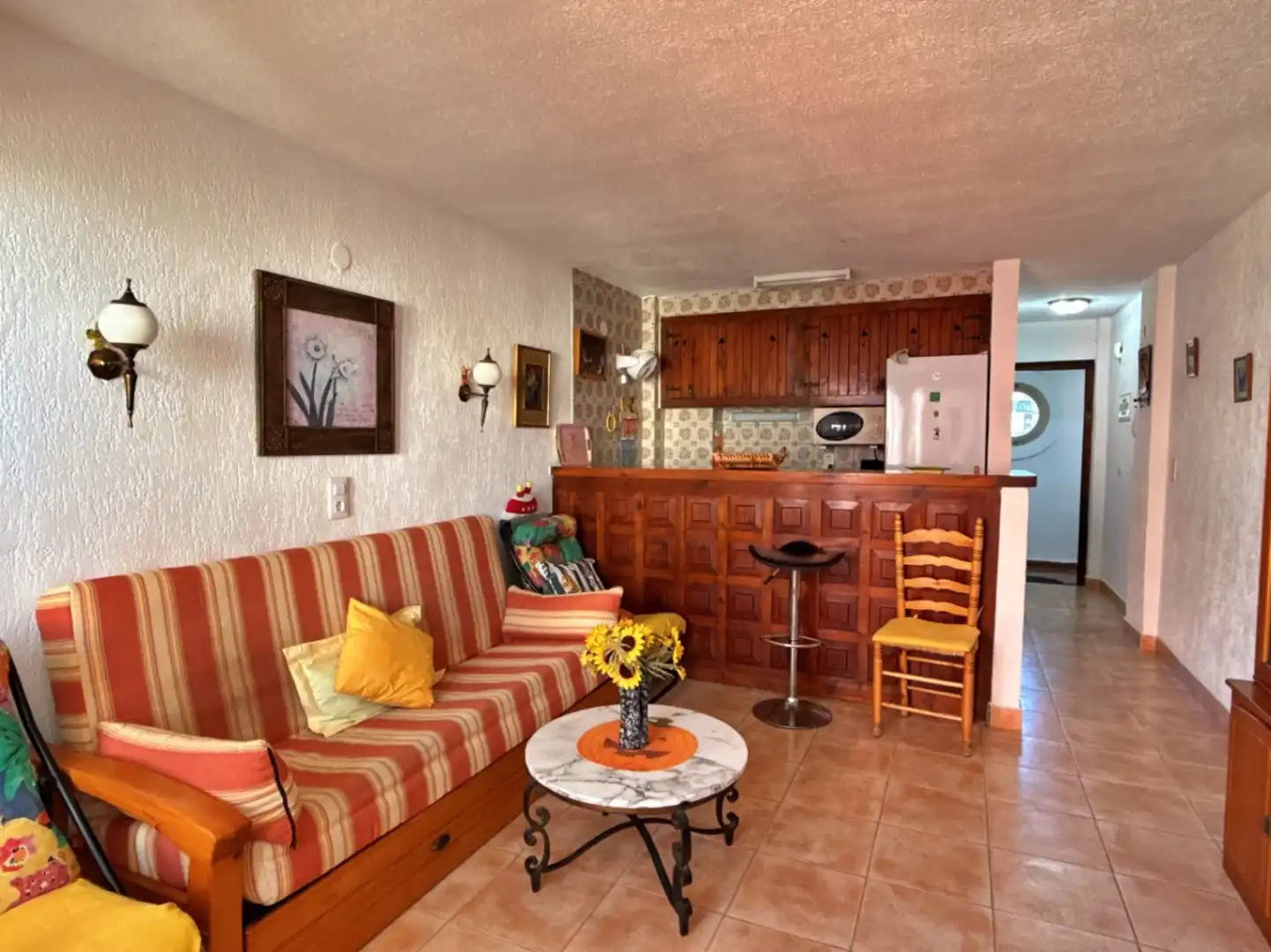 Living room of Apartments for sale in Calpe / Calp  with Air Conditioner, Heating and Private garden