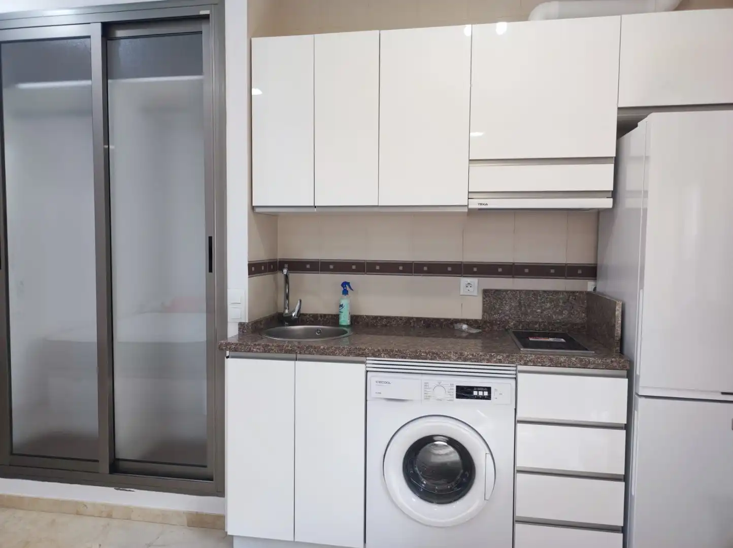 Kitchen of Study for rent in Málaga  with Furnished, Washing machine and Microwave