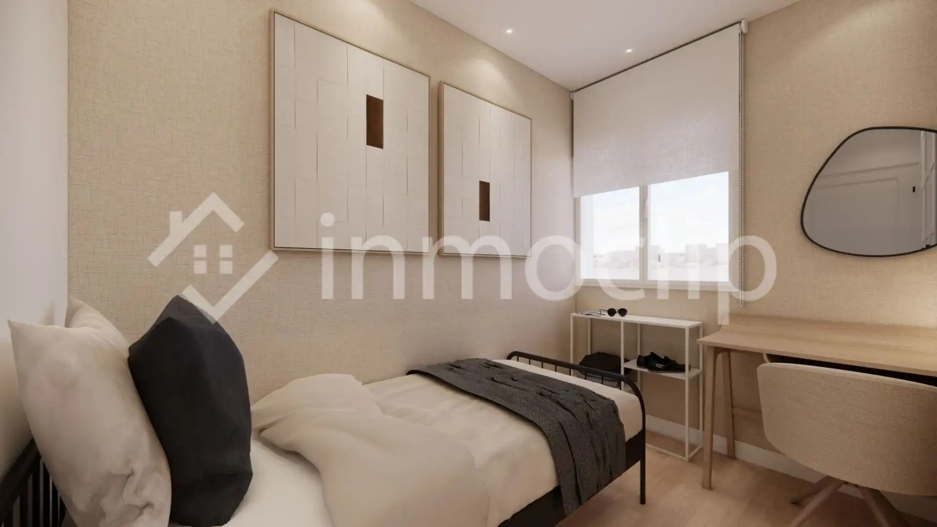 Bedroom of Flat for sale in Salamanca  with Heating and Furnished