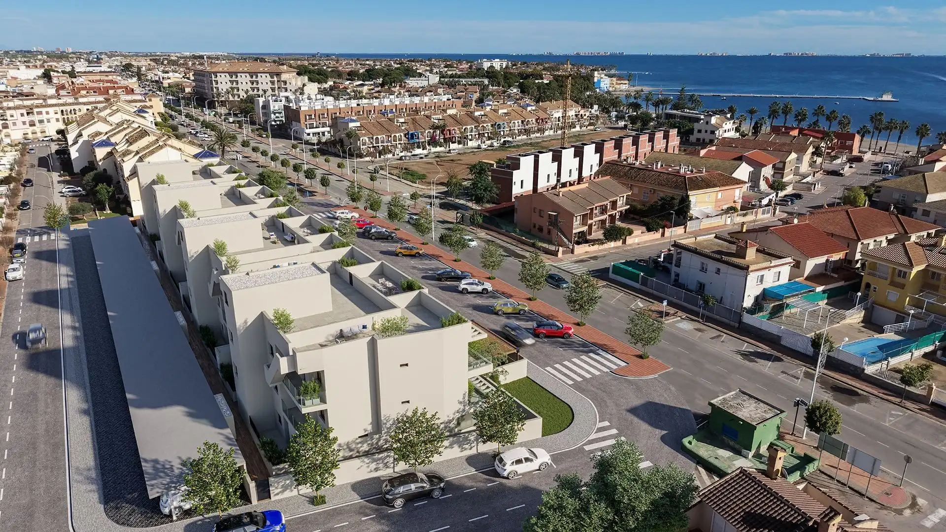 Vista exterior de Apartamento en venta en Los Alcázares con Terraza y Piscina