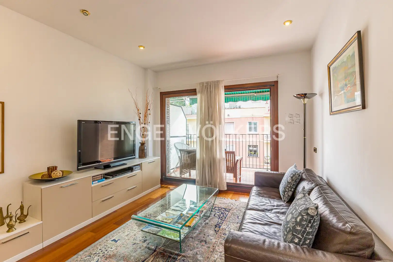 Living room of Flat for sale in Barcelona  with Air Conditioner, Heating and Parquet flooring