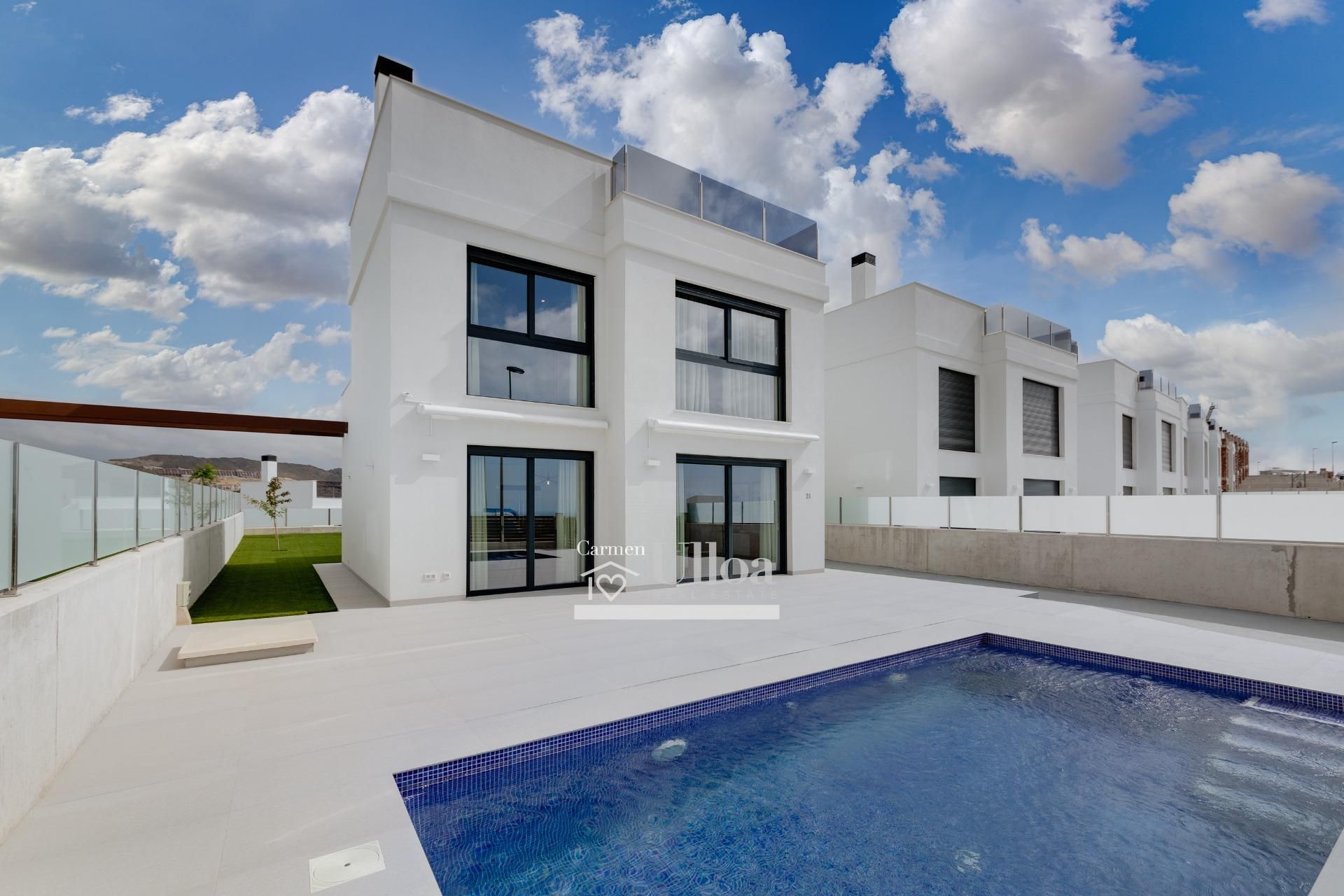 Exterior view of House or chalet for sale in Mutxamel  with Air Conditioner, Heating and Private garden