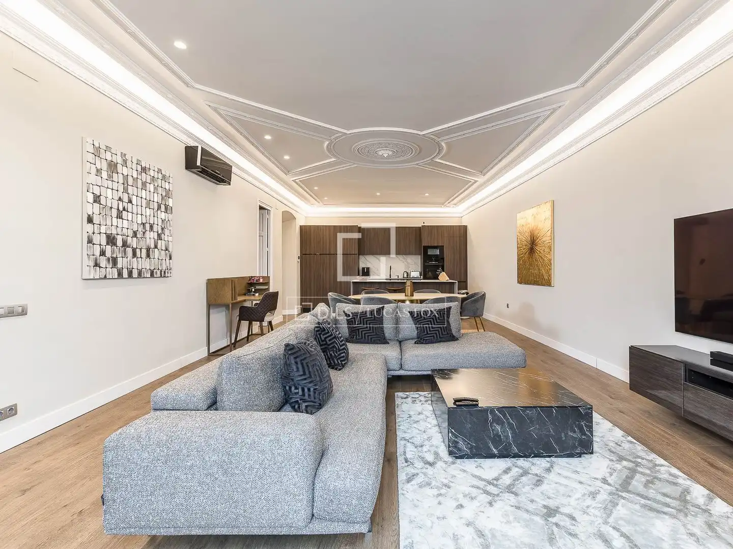 Living room of Flat for sale in Barcelona  with Air Conditioner, Heating and Terrace